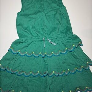 Mini Boden Sleeveless Dress with Scalloped Hem